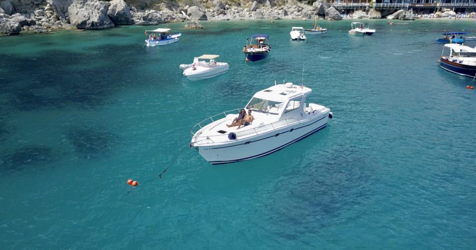 Matt & Kerstin on a Boat in Isle of Capri Italy